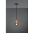 Trio 304300132 závesné stropné svietidlo Tosh 1x40W | E27 | IP20 - čierna s hnedou