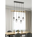 Trio 308100567 závesné stropné svietidlo Forester 5x42W | E27 | IP20 - antický nikel s čiernou