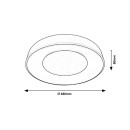 Rabalux 3083 LED stropné svietidlo Ceilo 1x38W | 3200lm | 3000-6500K - stmievateľné, diaľkové ovládanie, biela