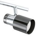 Eglo 30834 LED prisadené bodové svietidlo Davida 1 3x5W | GU10 | 1200L | 3000K - chróm, čierna