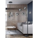 Trio 308590342 závesné stropné svietidlo Balin 3x28W | E14 | IP20 - čierna