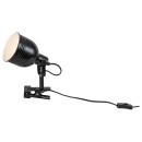 Rabalux 3092 stolné svietidlo s klipom Flint 1x25W | E14 - čierna