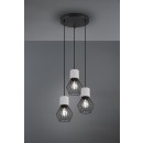 Trio 309230332 závesné stropné svietidlo Jamir 3x40W | E27 | IP20 - čierna