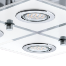 Eglo 30931 LED stropné svietidlo Cabo 4x3W | GU10 | 960lm | 3000K - chróm, biela