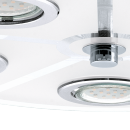 Eglo 30933 LED stropné svietidlo Cabo 5x3W | GU10 | 1200L | 3000K - chróm, biela