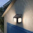 Philips 8721103105431 LED solárne vonkajšie nástenné svietidlo Zyren  | 25W integrovaný LED zdroj | 4000lm | 3000K | čierna