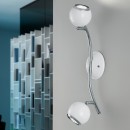 Eglo 31002 LED prisadené bodové svietidlo Bimeda 2x3W | 480L | GU10 | 3000K - biela, chróm