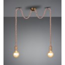 TRIO 310100204 Rope závesné svietidlo E27 2x60W