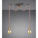 TRIO 310100204 Rope závesné svietidlo E27 2x60W