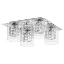 Rabalux 3115 prisadené stropné svietidlo Duchess 4x40W | G9 - chróm