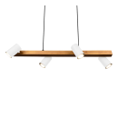Trio 312490431 závesné bodové stropné svietidlo Marley 4x35W | GU10 - drevo, biela