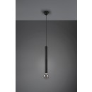 Trio 313400132 závesné stropné svietidlo Clermont 1x10W | E27 - nastaviteľná výška, čierna