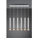 Trio 313400631 závesné stropné svietidlo Clermont 6x10W | E27 - nastaviteľná výška, biela