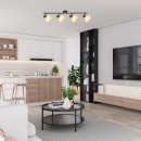 Rabalux 3136 prisadené stropné bodové svietidlo Rattan 4x15W | E14 - čierna, prírodná