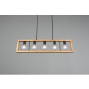 Trio 313800532 závesné stropné svietidlo Agra 5x10W | E27 - nastaviteľná výška, čierna