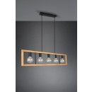 Trio 313800532 závesné stropné svietidlo Agra 5x10W | E27 - nastaviteľná výška, čierna