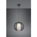 Trio 313900132 závesné stropné svietidlo Filo 1x60W | E27 - nastaviteľná výška, čierna