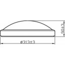 Philips Doris CL257 LED kúpeľňové stropné svietidlo 1x17W | 1500lm | 2700K | IP44 - ochrana EyeComfort, nikel