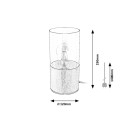 Rabalux 3153 stolné svietidlo Zelkova 1x40W | E27 - hliník