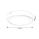 Rabalux 3172 LED stropné svietidlo Shaun 1x18W | 1845lm | 4000K- biela