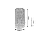 Rabalux 3179 stolné svietidlo Fanny 1x25W | E14 - zlatá, biela