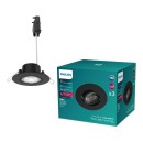 Philips 8721103038074 LED zapustené svietidlo Cilantro  | 5W integrovaný LED zdroj | 550lm | 4000K | čierna