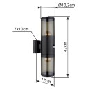 Globo 32014-2BSS vonkajšie nástenné svietidlo XELOO  E27