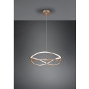 Trio 321210108 LED závesné stropné svietidlo Charivari 1x42W | 5100lm | 3000K | IP20 - 3 fázové stmievanie, mosadz