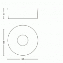 LED prisadené stropné svietidlo Philips Syon 1x6W -> nahrádza 30W - biela