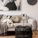 Rabalux 3219 stolné svietidlo Rufin 1x40W | E27 - čierna, drevo