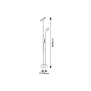 Rabalux 3240 LED stojacia lampa Ophus 1x18,5W+4,5W | 2110lm | 3000K- stmievateľné, čierna