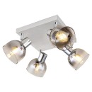 Rabalux 3250 prisadené stropné svietidlo Tarien 4x40W | E14 - chróm, dymová