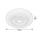 Rabalux 3254 LED stropné svietidlo Tornado 1x26W | 1660lm | 4000K- hviezdny efekt, chróm