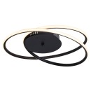 Rabalux 3256 LED stropné svietidlo Meridia 1x40W | 2900lm | 3000K - čierna