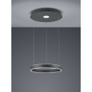 Trio 325710242 LED závesné stropné svietidlo Logan 1x45W | 4000L | 3000K | IP20 - 3 fázové stmievanie, nastaviteľná výška, antracit