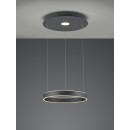 Trio 325710242 LED závesné stropné svietidlo Logan 1x45W | 4000L | 3000K | IP20 - 3 fázové stmievanie, nastaviteľná výška, antracit