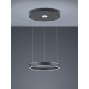 Trio 325710242 LED závesné stropné svietidlo Logan 1x45W | 4000L | 3000K | IP20 - 3 fázové stmievanie, nastaviteľná výška, antracit