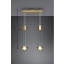Trio 326510208 LED závesné stropné svietidlo Franklin 2x9W | 2100lm | 3000K - 3 fázové stmievanie, nastaviteľná výška, mosadz