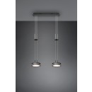 Trio 326510242 LED závesné stropné svietidlo Franklin 2x9W | 2100lm | 3000K - 3 fázové stmievanie, nastaviteľná výška, antracit