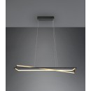 Trio 326810132 LED závesné stropné svietidlo Edge 1x35W | 4100lm | 2300 + 3000 + 4000K - 3 fázové stmievanie, DIP switch, nastaviteľná výška, čierna