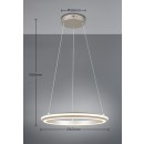 Trio 331010107 LED závesné stropné svietidlo AMADOR | 34W integrovaný LED zdroj | 4000lm | 2300+3000+4000K | Trio - SwitchDimmer | na lanku