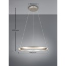 Trio 331019107 LED závesné stropné svietidlo AMADOR | 48W integrovaný LED zdroj | 5800lm | 2300+3000+4000K | Trio - SwitchDimmer | na lanku