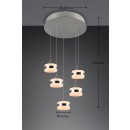 Trio 331430507 LED závesné stropné svietidlo DIOS | 8W integrovaný LED zdroj | 800lm | 2300+3000+4000K | Trio - SwitchDimmer