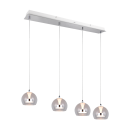 Trio T331610406 LED závesné stropné svietidlo FLYNT  | 8W integrovaný LED zdroj | 4x880lm | 2300+3000+4000K | na lanku | Trio - SwitchDimmer | chróm | číra