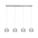 Trio T331610406 LED závesné stropné svietidlo FLYNT  | 8W integrovaný LED zdroj | 4x880lm | 2300+3000+4000K | na lanku | Trio - SwitchDimmer | chróm | číra