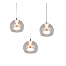 Trio T331630306 LED závesné stropné svietidlo FLYNT  | 8W integrovaný LED zdroj | 3x880lm | 2300+3000+4000K | na lanku | Trio - SwitchDimmer | chróm | číra