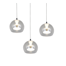 Trio T331630306 LED závesné stropné svietidlo FLYNT  | 8W integrovaný LED zdroj | 3x880lm | 2300+3000+4000K | na lanku | Trio - SwitchDimmer | chróm | číra