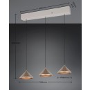 Trio 336210365 LED závesné stropné svietidlo LAGUNA | 5W integrovaný LED zdroj | 500lm | 2300+3000+4000K