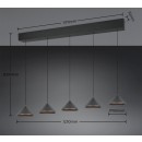 Trio 336210532 LED závesné stropné svietidlo LAGUNA | 5W integrovaný LED zdroj | 500lm | 2300+3000+4000K