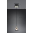 Trio 337010107 LED závesné stropné svietidlo ROMEO | 7W integrovaný LED zdroj | 700lm | 2300+3000+4000K | sťahovacie